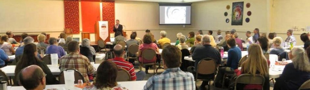 Peter Bowden speaking at event